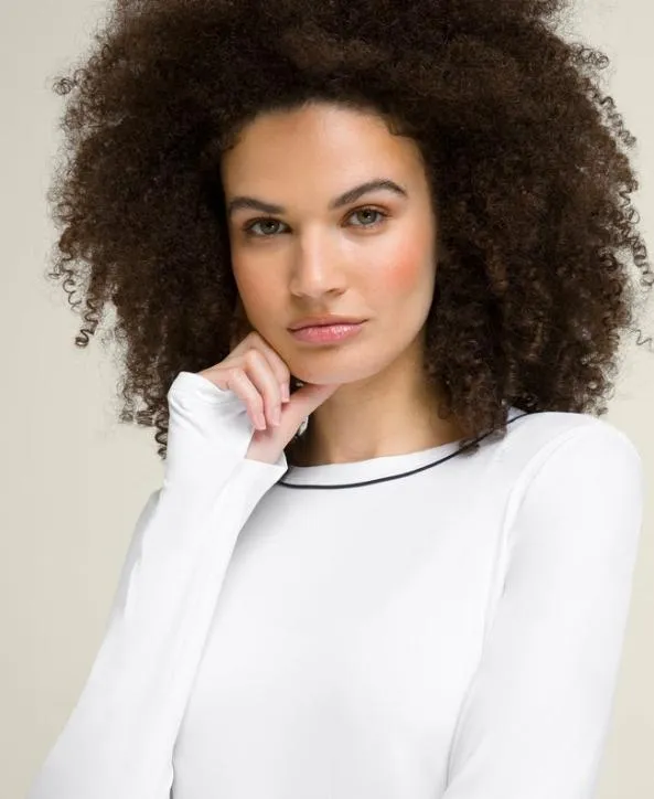 Long Sleeve Tops Women Wilson All Day Long Sleeve Bright White Long Sleeve Tops Women Wilson All Day Long Sleeve Bright White