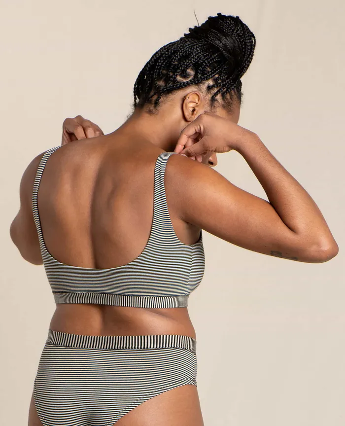 Loungewear and Sleep Scoop Bralette Black Stripe 8211 ToadandCo Women8217s