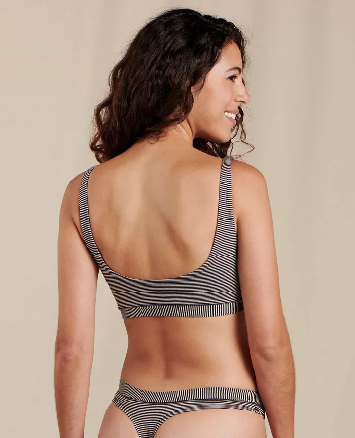 Loungewear and Sleep Scoop Bralette Black Stripe 8211 ToadandCo Women8217s