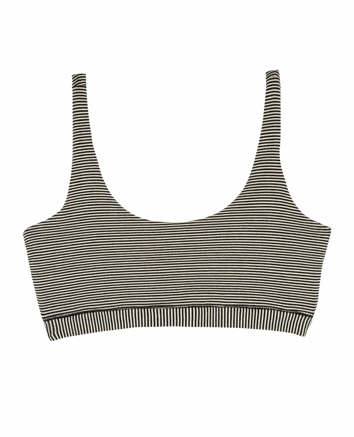 Loungewear and Sleep Scoop Bralette Black Stripe 8211 ToadandCo Women8217s