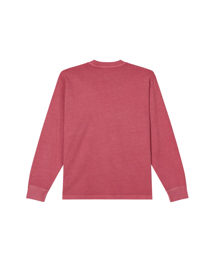 LOWERCASE PIGMENT LS TSHIRT Pigment Mineral Red Men TOPS OBEY Clothing