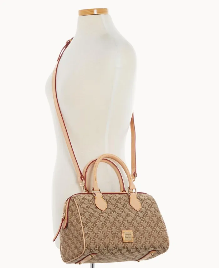 Maritime Barrel Satchel Brown Woman Dooney and Bourke Satchels