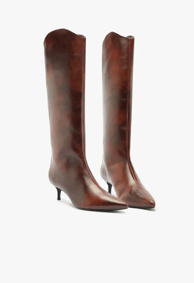 Maryana Lo Leather Boot Brown Women Schutz Shoes Boots Maryana Lo Leather Boot Brown Women Schutz Shoes Boots