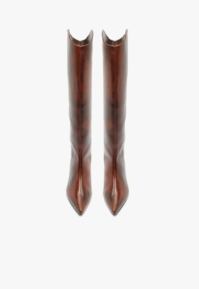 Maryana Lo Leather Boot Brown Women Schutz Shoes Boots Maryana Lo Leather Boot Brown Women Schutz Shoes Boots