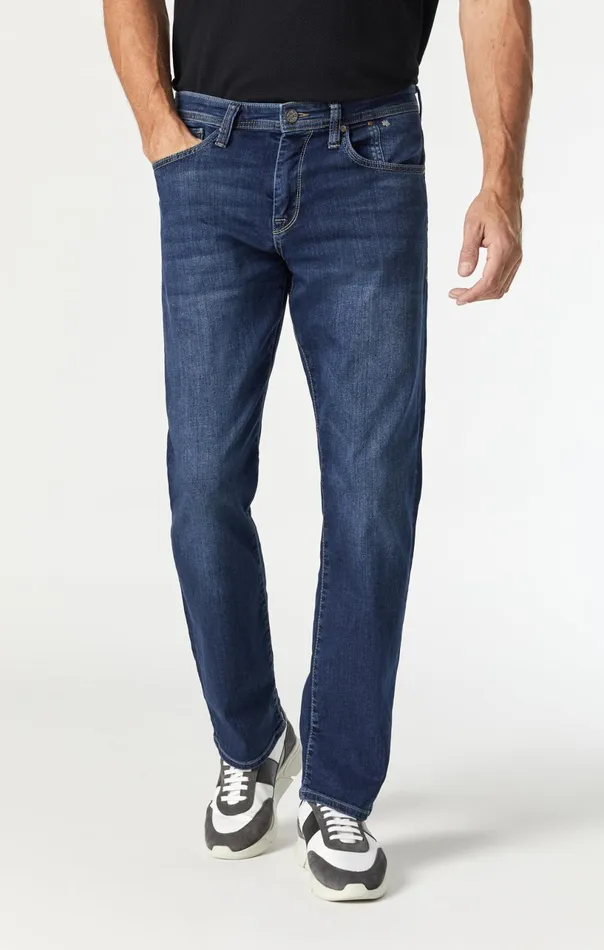 Matt Mid Rise Relaxed Straight Leg In Mid Indigo Cooper Men Mavi Jeans Denim Matt Mid Rise Relaxed Straight Leg In Mid Indigo Cooper Men Mavi Jeans Denim