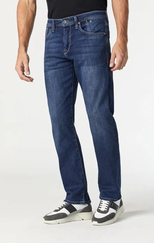 Matt Mid Rise Relaxed Straight Leg In Mid Indigo Cooper Men Mavi Jeans Denim Matt Mid Rise Relaxed Straight Leg In Mid Indigo Cooper Men Mavi Jeans Denim