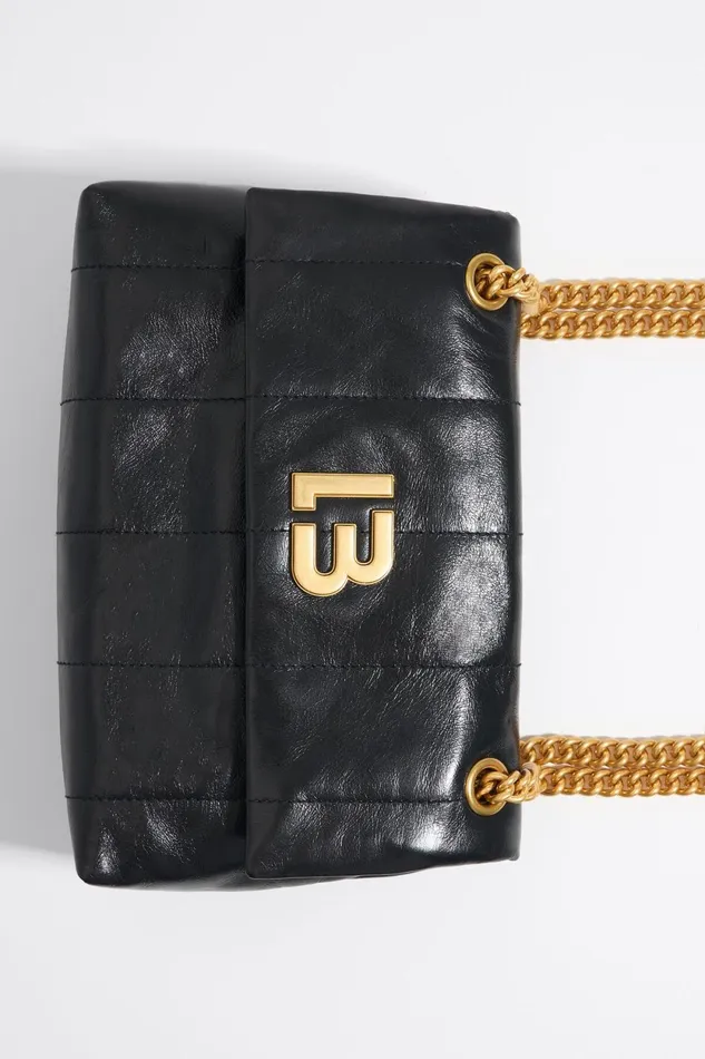 Medium Black Leather Flap Bag Black Women Bimba Y Lola Crossbody Bags Medium Black Leather Flap Bag Black Women Bimba Y Lola Crossbody Bags