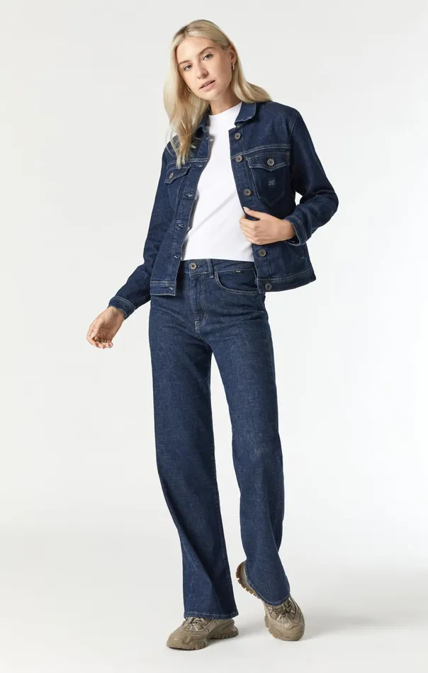 Mellie Denim Jacket In Deep Hemp Women Mavi Jeans Jackets Mellie Denim Jacket In Deep Hemp Women Mavi Jeans Jackets