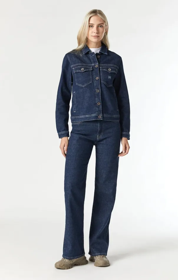 Mellie Denim Jacket In Deep Hemp Women Mavi Jeans Jackets Mellie Denim Jacket In Deep Hemp Women Mavi Jeans Jackets