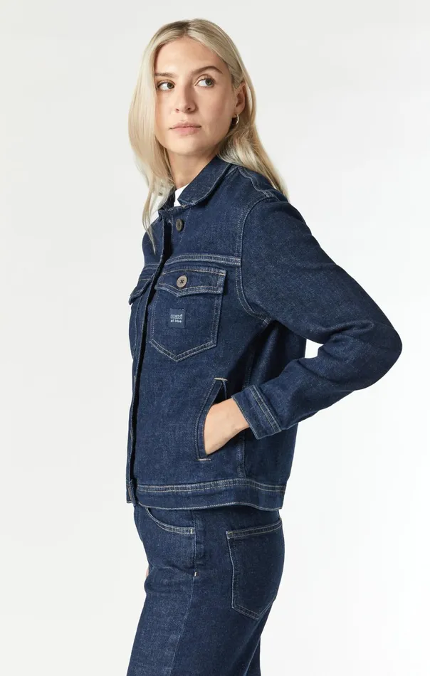 Mellie Denim Jacket In Deep Hemp Women Mavi Jeans Jackets Mellie Denim Jacket In Deep Hemp Women Mavi Jeans Jackets