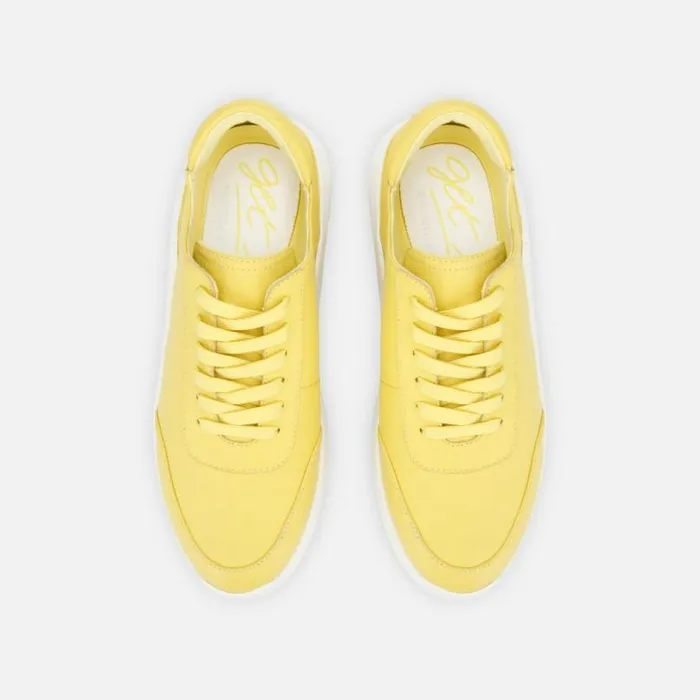 Mello Neon Leather Platform Sneaker Mello Yellow Women Kenneth Cole Sneakers