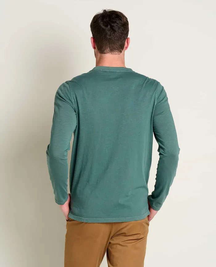 Men8217s TShirts ToadandCo Men8217s Primo Long Sleeve Henley Silver Pine