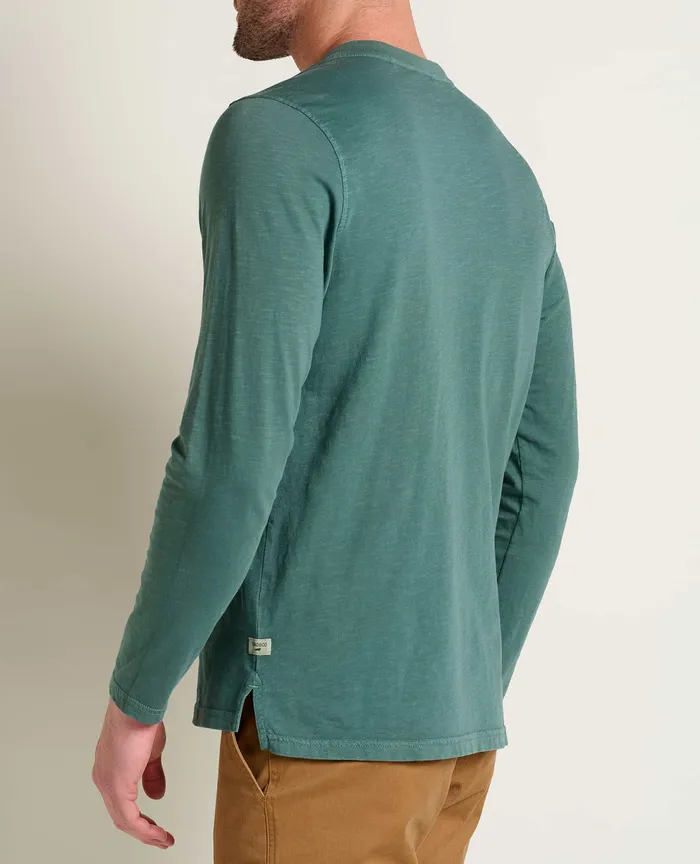 Men8217s TShirts ToadandCo Men8217s Primo Long Sleeve Henley Silver Pine