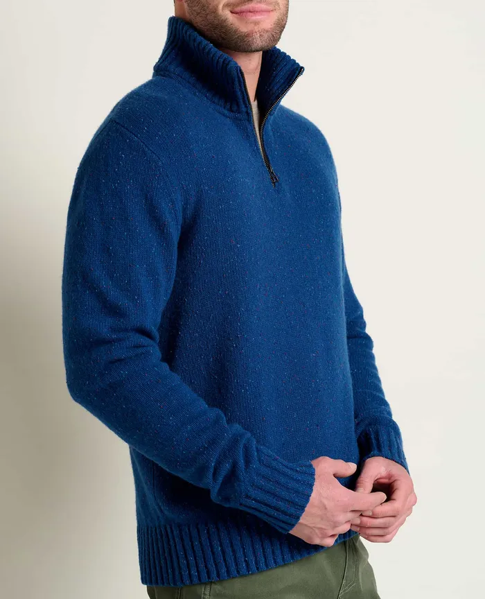 Men8217s Wilde 14 Zip Sweater True Navy Sweaters ToadandCo Men8217s