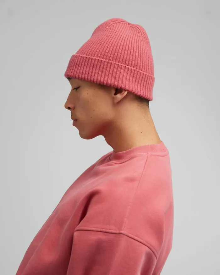 Men Beanies Colorful Standard Merino Wool Beanie Burned Yellow