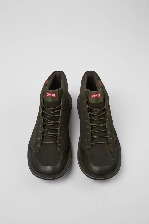 Men Beetle PrimaLoft Green Textile And Nubuck Ankle Boots Camper Ankle Boots Men Beetle PrimaLoft Green Textile And Nubuck Ankle Boots Camper Ankle Boots
