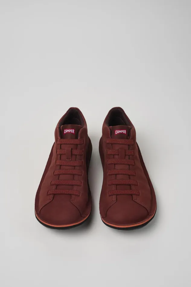 Men Beetle Red Nubuck Sneakers Camper Ankle Boots