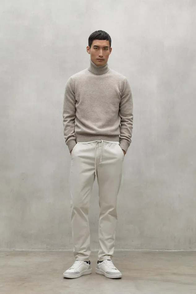 Men Beige Brun Sweater Ecoalf Knitwear