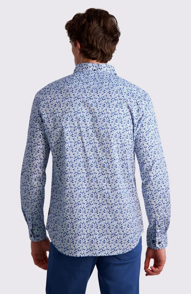 Men Ben Sherman Archive Print Shirts Floral Print LongSleeve Shirt 8211 Blue Men Ben Sherman Archive Print Shirts Floral Print LongSleeve Shirt 8211 Blue