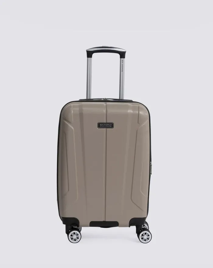 Men Ben Sherman Bags and Luggage Derby Hardside Carry On Luggage 8211 Champagne