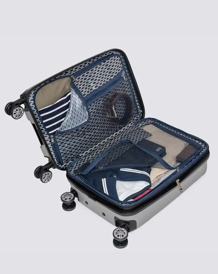 Men Ben Sherman Bags and Luggage Derby Hardside Carry On Luggage 8211 Champagne