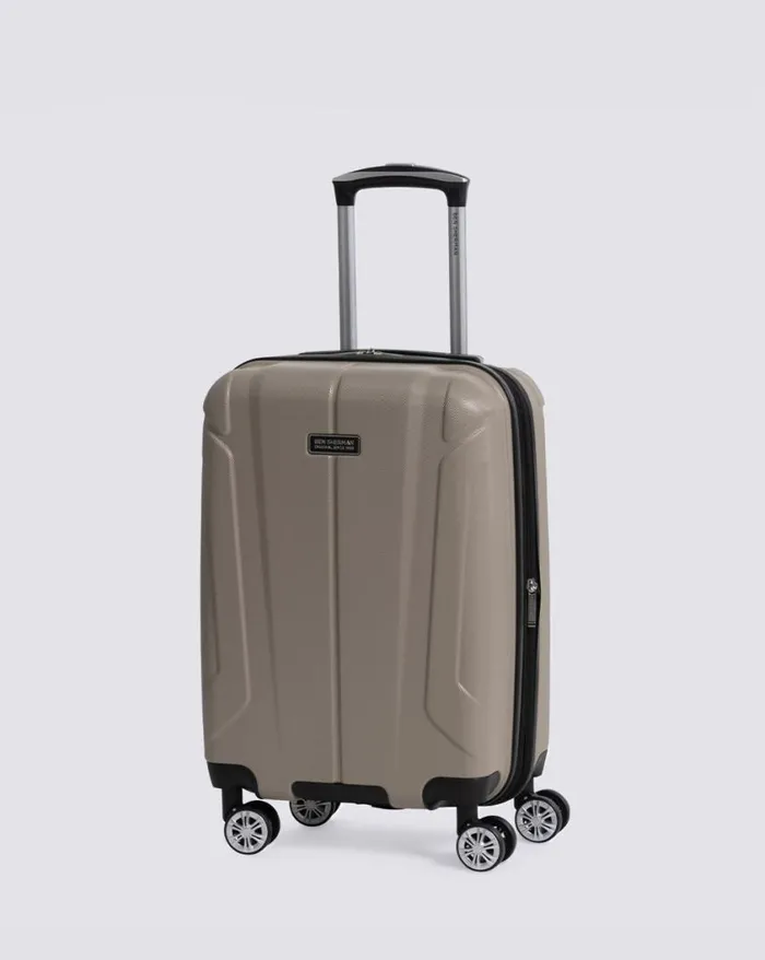 Men Ben Sherman Bags and Luggage Derby Hardside Carry On Luggage 8211 Champagne