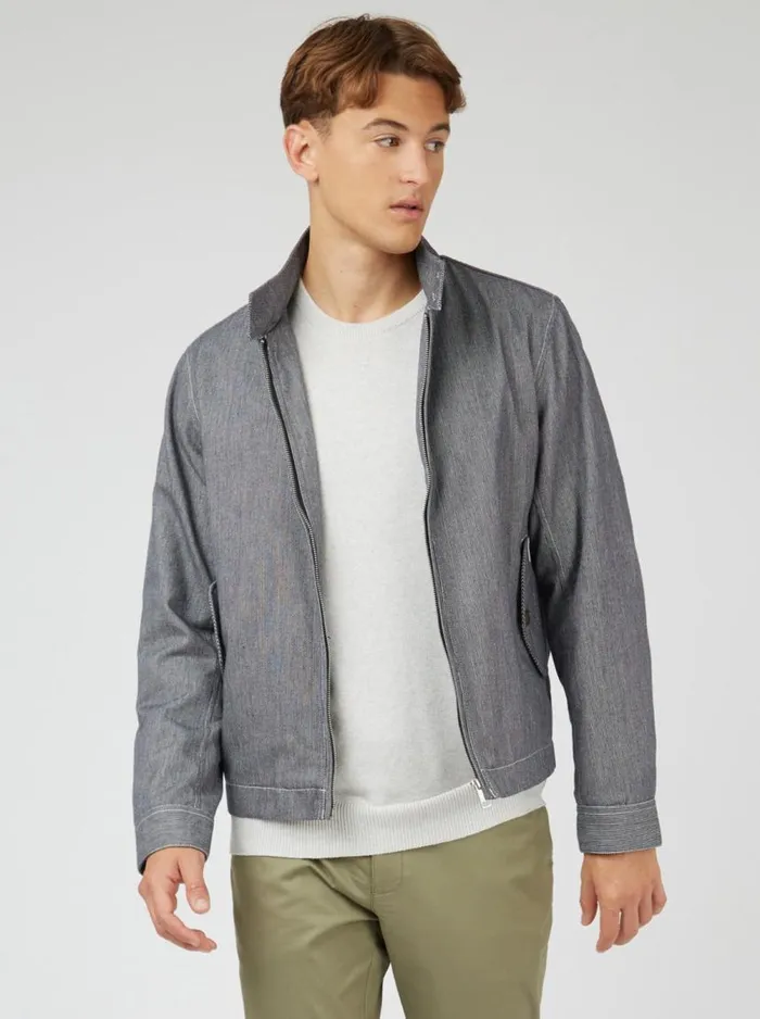 Men Ben Sherman Harrington Jackets Signature Lightweight Harrington Jacket