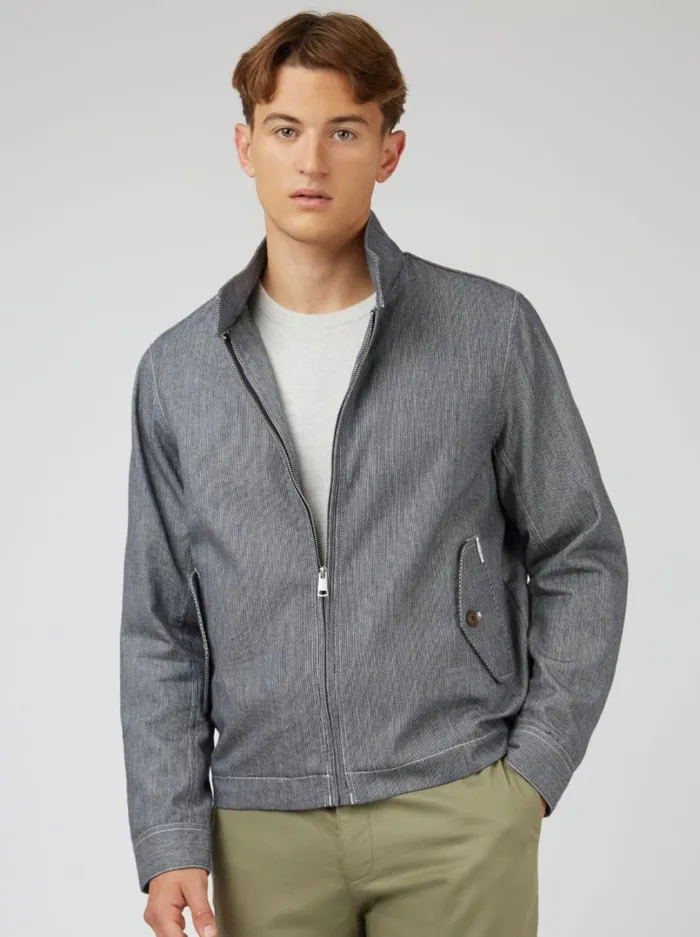 Men Ben Sherman Harrington Jackets Signature Lightweight Harrington Jacket