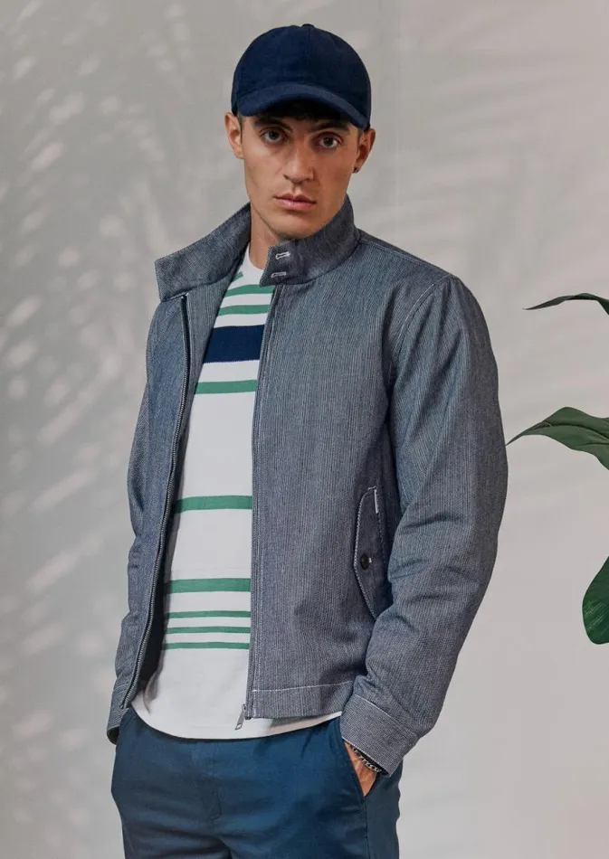 Men Ben Sherman Harrington Jackets Signature Lightweight Harrington Jacket