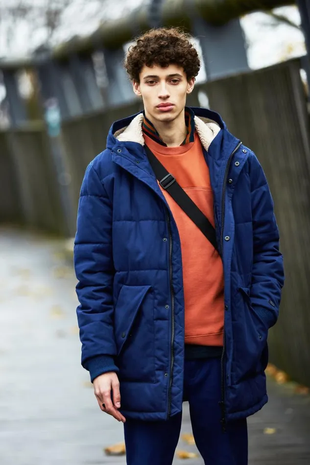 Men Ben Sherman Jackets and Outerwear B By Quilted Mountaineering Jacket
