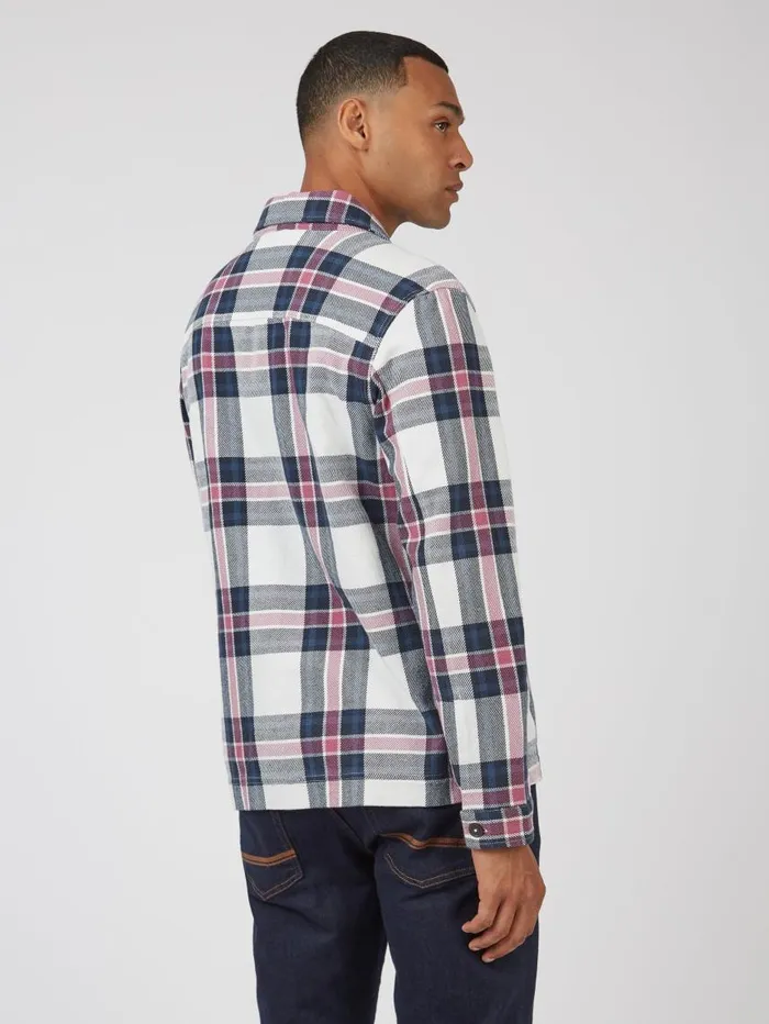 Men Ben Sherman Jackets and Outerwear Casual Twill Plaid Workwear Jacket Men Ben Sherman Jackets and Outerwear Casual Twill Plaid Workwear Jacket