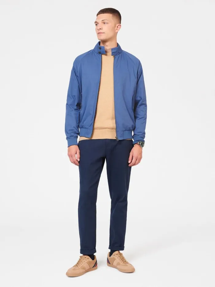 Men Ben Sherman Jackets and Outerwear Signature Harrington Jacket 8211 Riviera Blue Men Ben Sherman Jackets and Outerwear Signature Harrington Jacket 8211 Riviera Blue