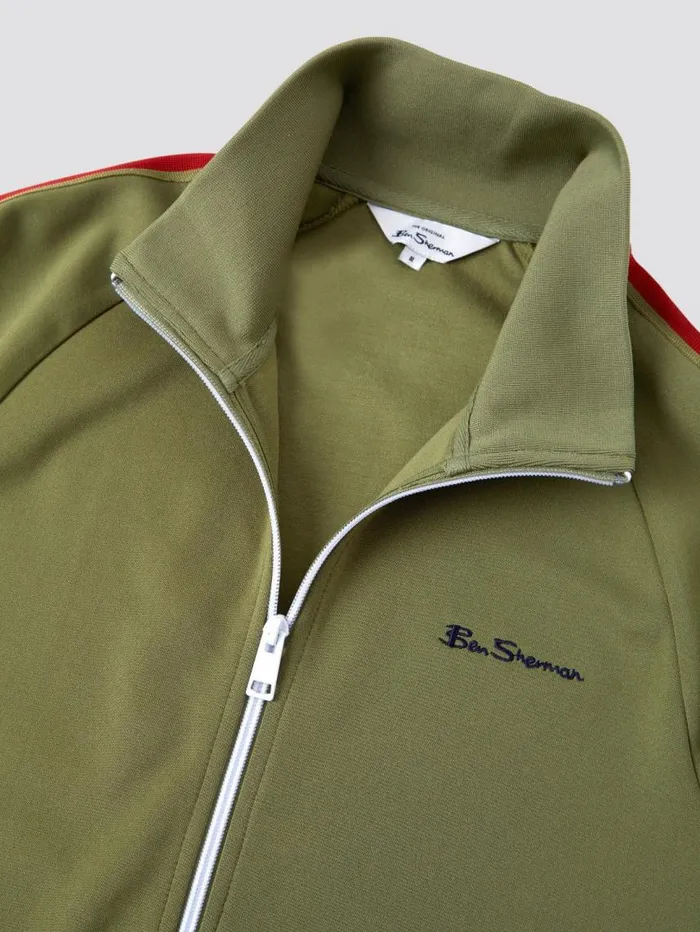 Men Ben Sherman Jackets and Outerwear Signature ZipThrough Track Jacket 8211 Loden Men Ben Sherman Jackets and Outerwear Signature ZipThrough Track Jacket 8211 Loden