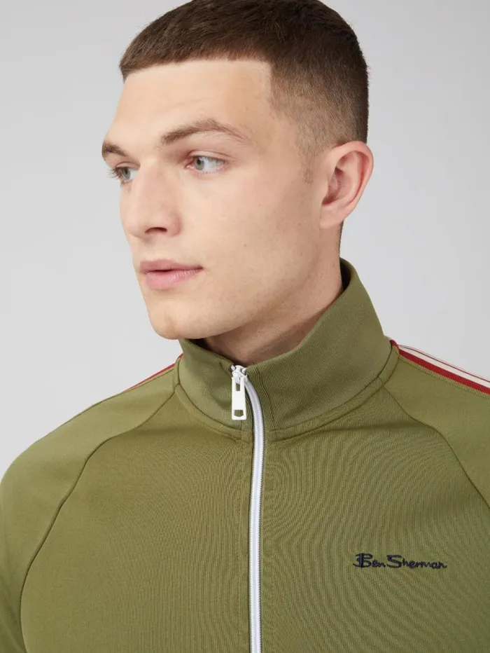 Men Ben Sherman Jackets and Outerwear Signature ZipThrough Track Jacket 8211 Loden Men Ben Sherman Jackets and Outerwear Signature ZipThrough Track Jacket 8211 Loden