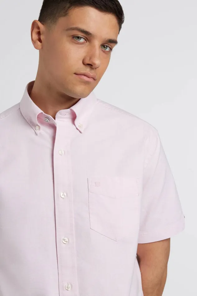 Men Ben Sherman Oxford Shirts Short Sleeve Brighton Oxford Organic Shirt 8211 Dusty Pink Men Ben Sherman Oxford Shirts Short Sleeve Brighton Oxford Organic Shirt 8211 Dusty Pink