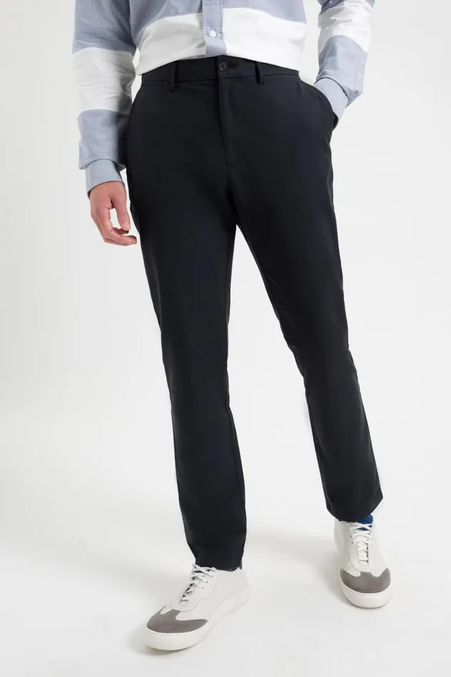 Men Ben Sherman Pants and Chinos Everyday Slim Fit Chino Pant 8211 Black