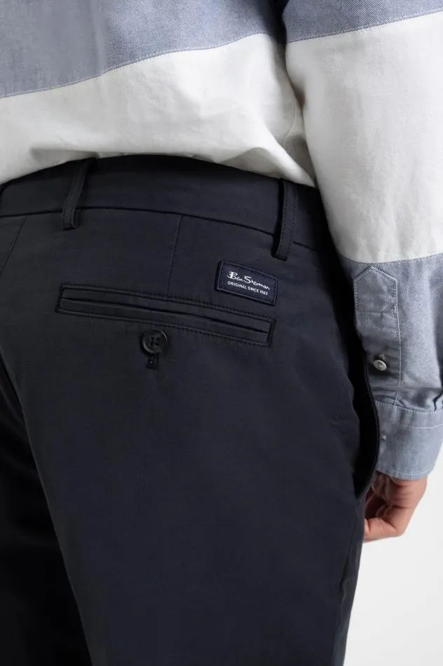 Men Ben Sherman Pants and Chinos Everyday Slim Fit Chino Pant 8211 Black
