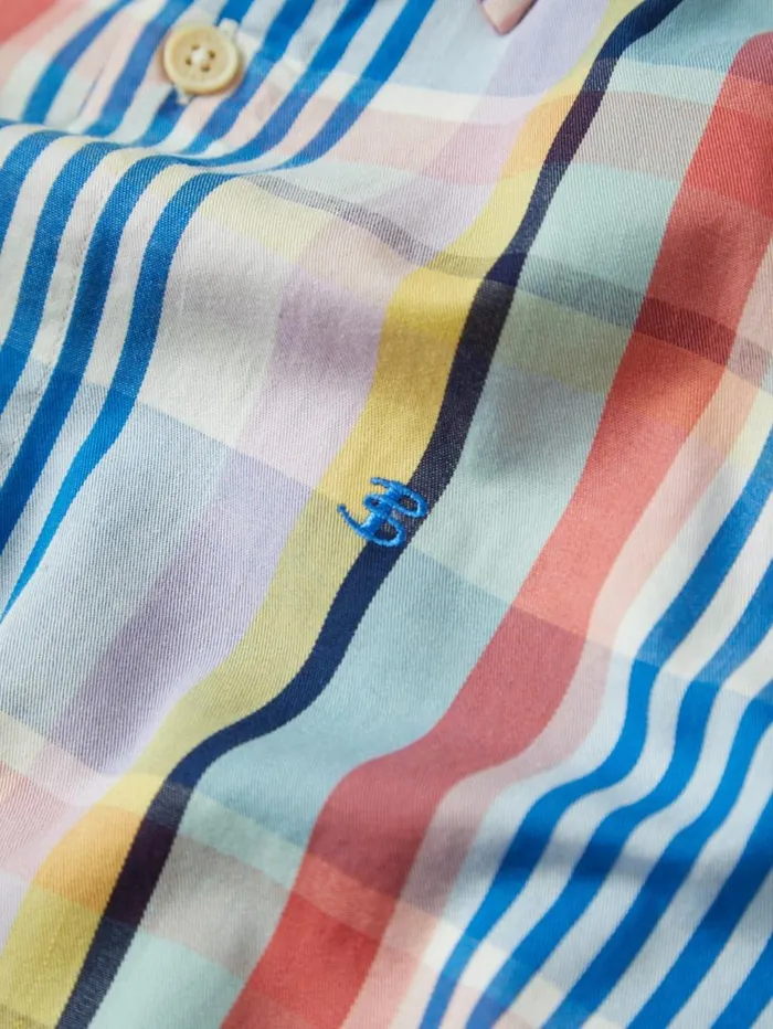 Men Ben Sherman Short Sleeve Shirts Multicolour Check ShortSleeve Shirt Men Ben Sherman Short Sleeve Shirts Multicolour Check ShortSleeve Shirt