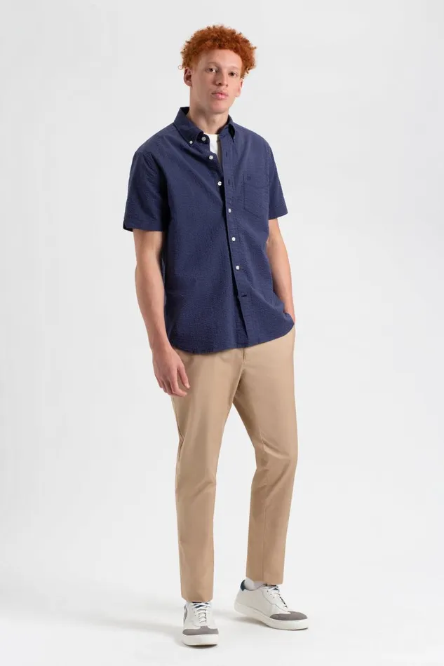 Men Ben Sherman Short Sleeve Shirts Seersucker Short Sleeve Bengal Stripe Shirt 8211 Navy Men Ben Sherman Short Sleeve Shirts Seersucker Short Sleeve Bengal Stripe Shirt 8211 Navy
