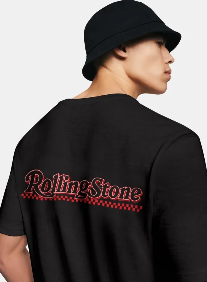 Men Ben Sherman TShirts and Graphic Tees Rolling Stone Graphic Tee 8211 Black