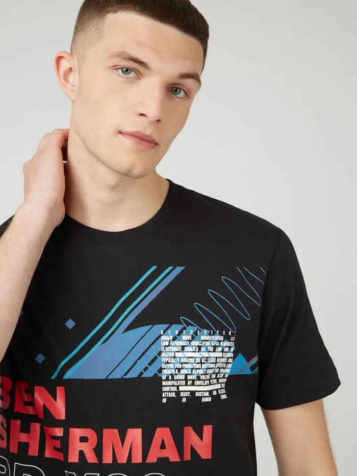 Men Ben Sherman TShirts and Graphic Tees Signature 1980s Graphic Tee Men Ben Sherman TShirts and Graphic Tees Signature 1980s Graphic Tee