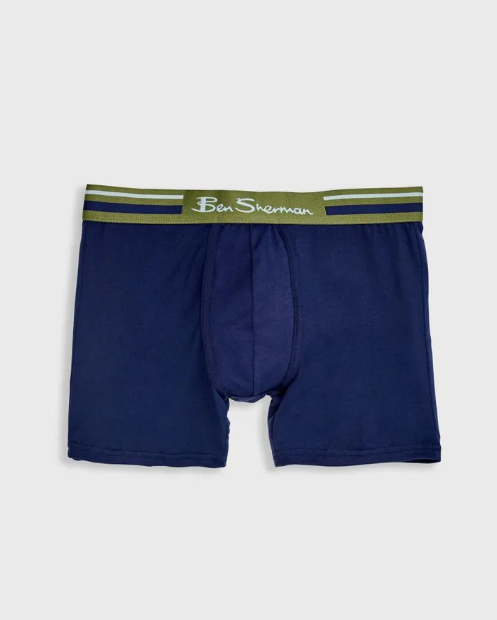 Men Ben Sherman Underwear 4Pack Microfiber Boxer Briefs 8211 BlueGreyBlack