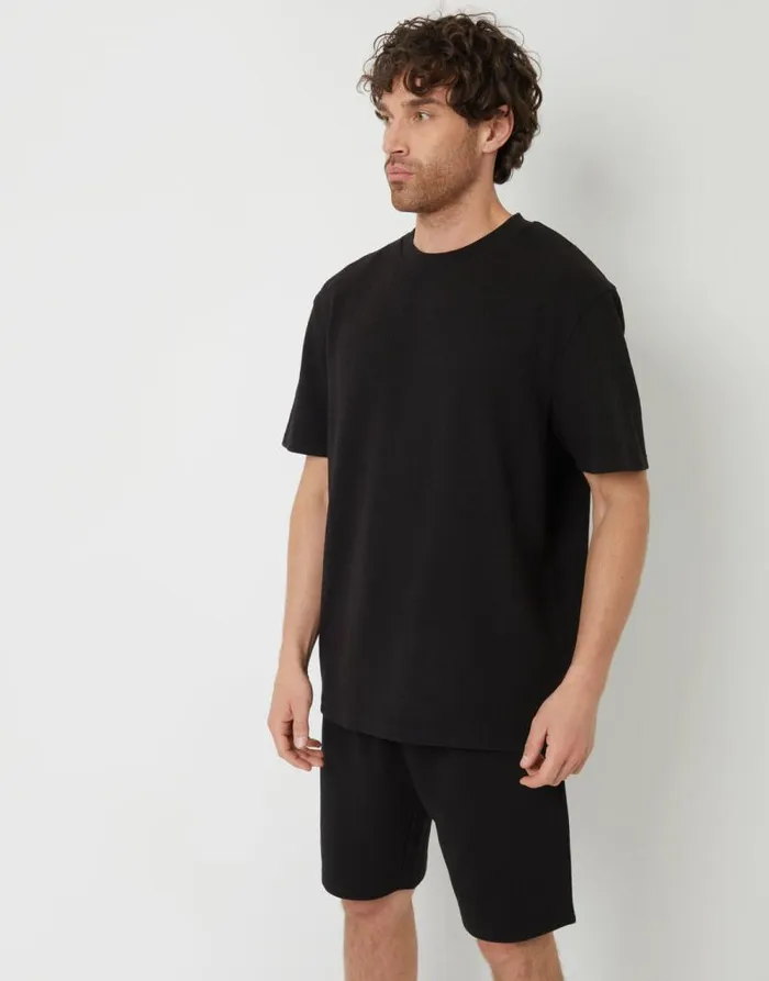 Men Black Textured Relaxed Fit TShirt Threadbare TShirts Men Black Textured Relaxed Fit TShirt Threadbare TShirts