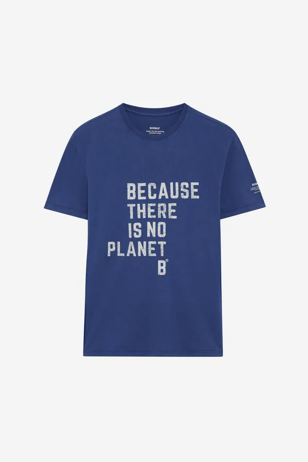 Men Blue Aixa TShirt Ecoalf TShirts