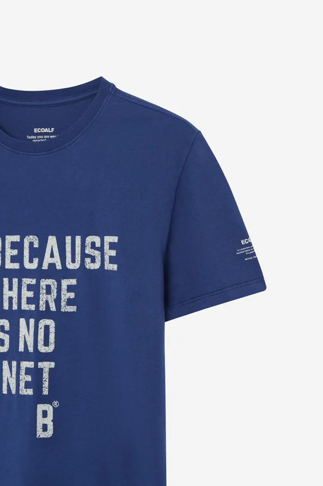Men Blue Aixa TShirt Ecoalf TShirts