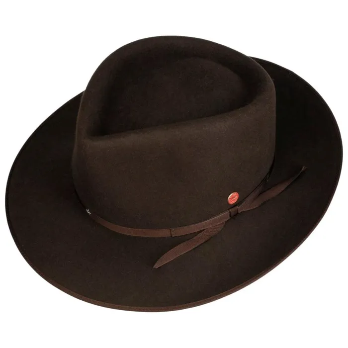 Men Bogart Hats Mayser Udo Musiker Hair Felt Hat Dark Brown Men Bogart Hats Mayser Udo Musiker Hair Felt Hat Dark Brown