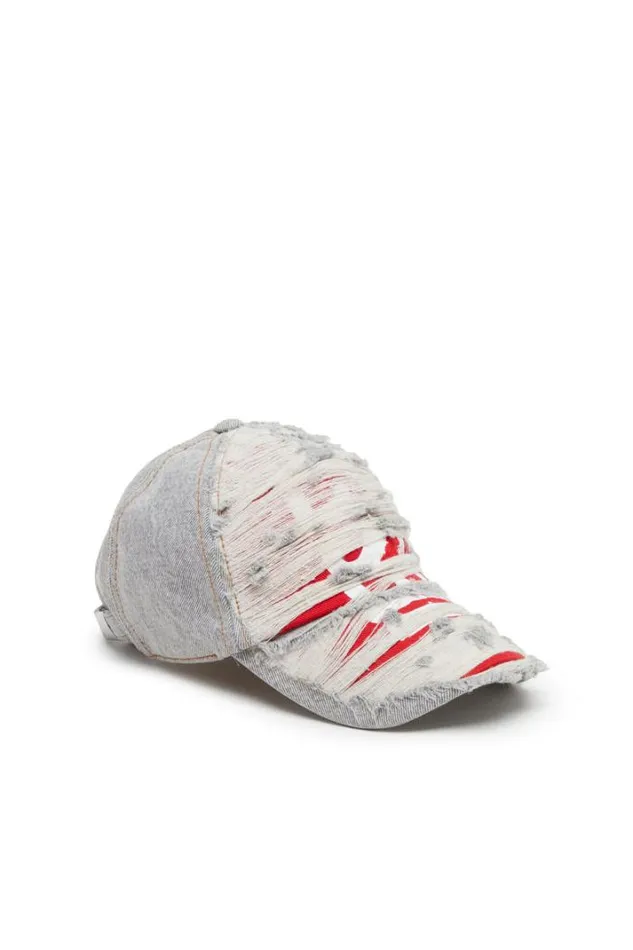 Men CStram Grey Diesel Caps Gloves And Scarves