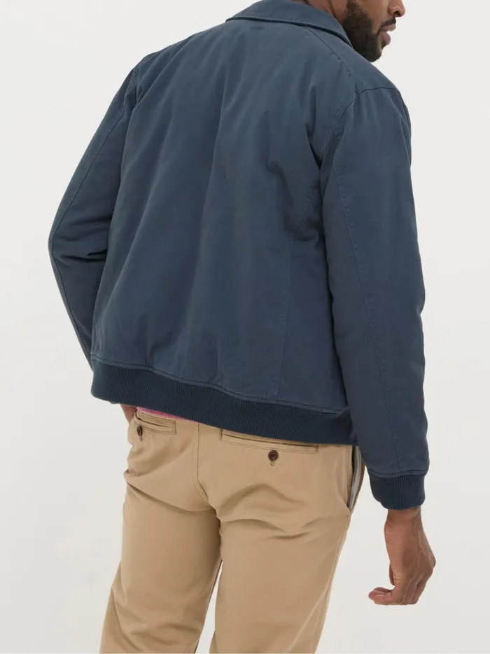 Men Coats and Jackets Fat Face Chester Blue Bomber Jacket