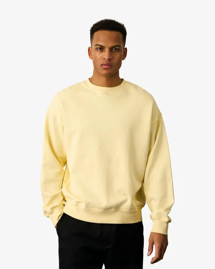Men Crewneck Sweatshirts Colorful Standard Organic Oversized Crew Magenta Blaze