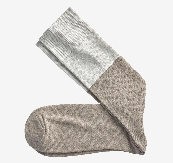 Men Diamond Colorblock Socks Khaki Multi JohnstonandMurphy Socks
